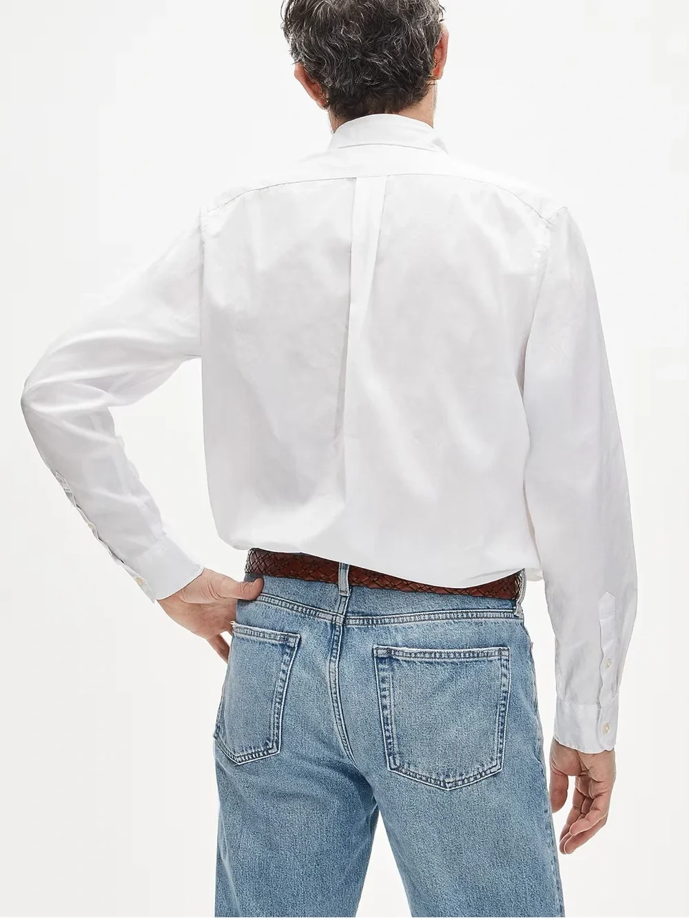 J. CREW Poplin shirt with button-down collar in White Size S NWT $89.50 CT996